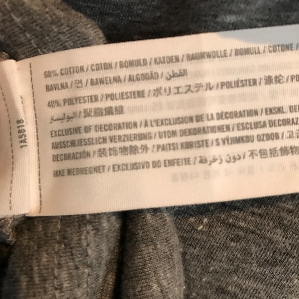 🌲  SOLD! 🌲  A&F Heathered Gray Long Sleeve Tee - Picture 5 of 6